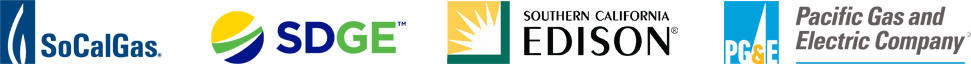 SoCalGas, SDGE, SCE and PG&E logos